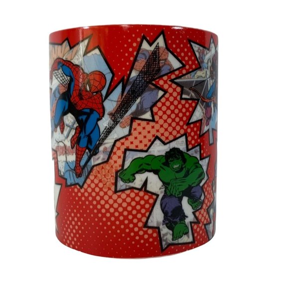 Marvel Comics Super-Hero Ceramic Mug Spiderman Hulk  Captain America 2014 zak - Picture 2 of 8